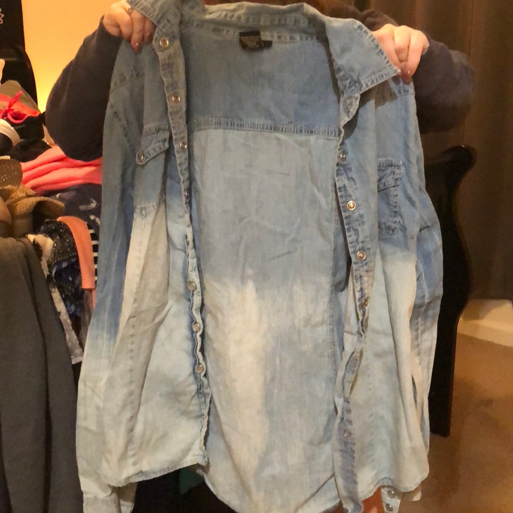 Jean button up